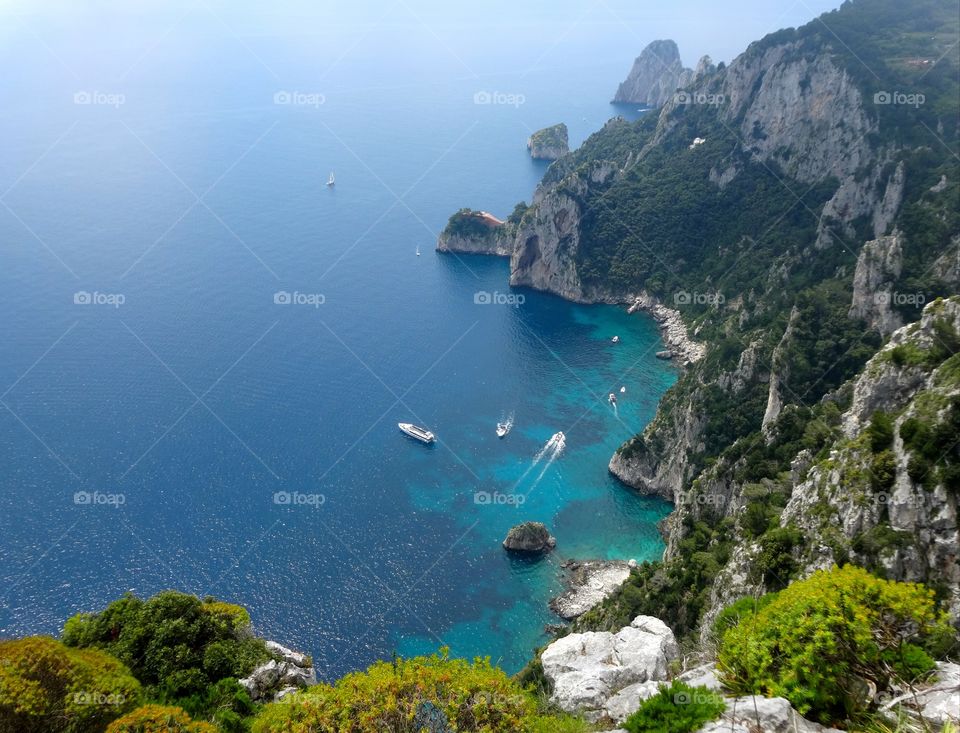 panorama of Capri