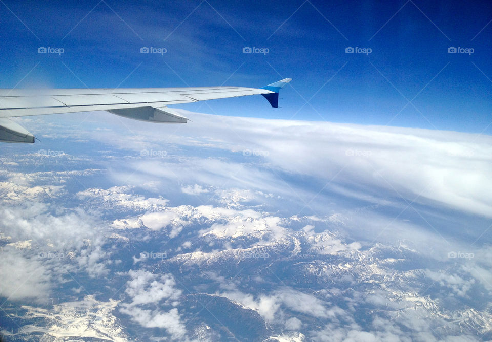 Rocky Mountains from above