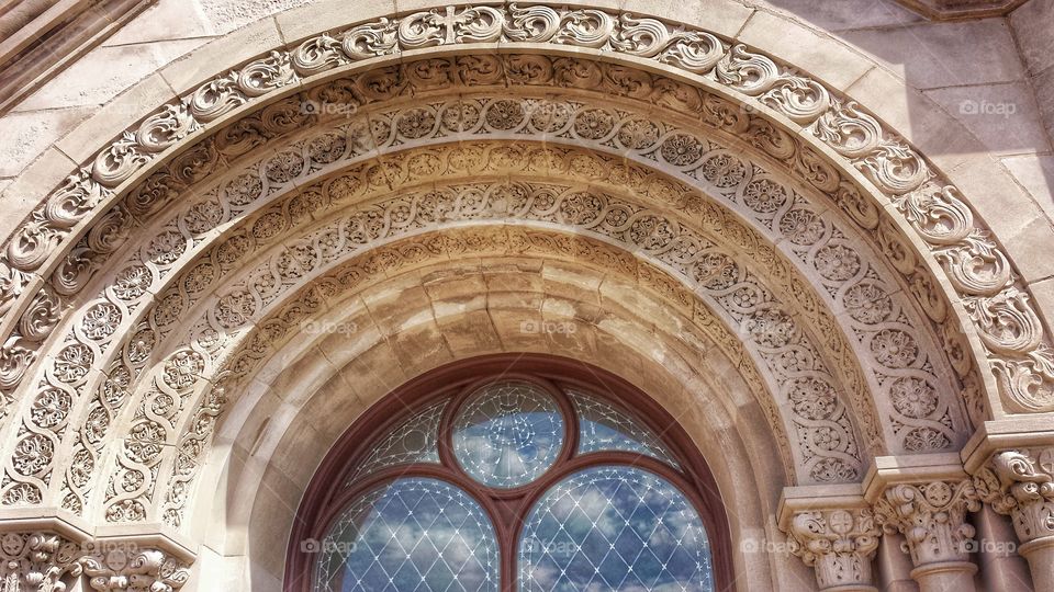 Architecture. The Basilica of the National Shrine of Mary, Help of Christians