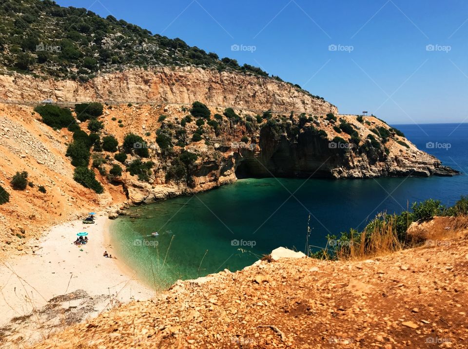 A little beach found on the road going to Demre, Turkey 