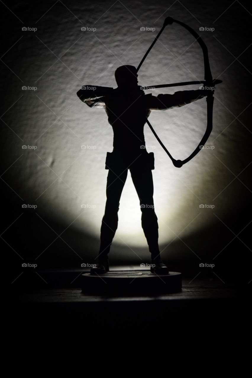 Superhero silhouettes  