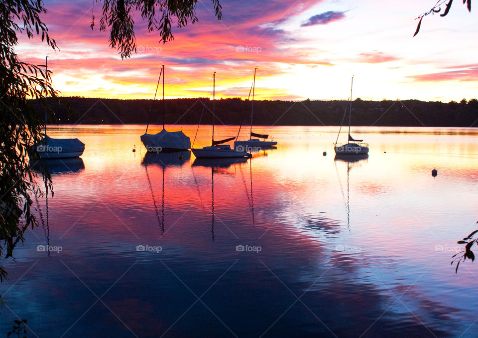 Sunrise in starnberg