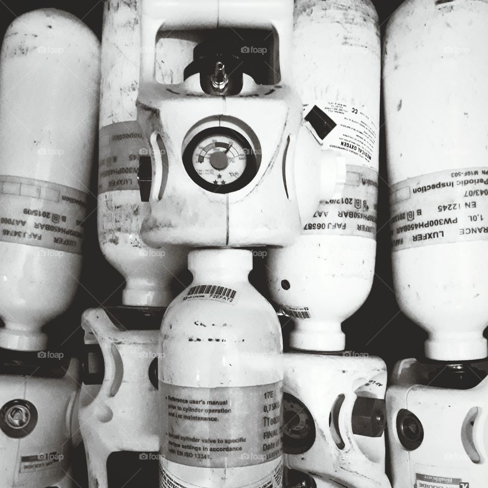Oxygen tanks
