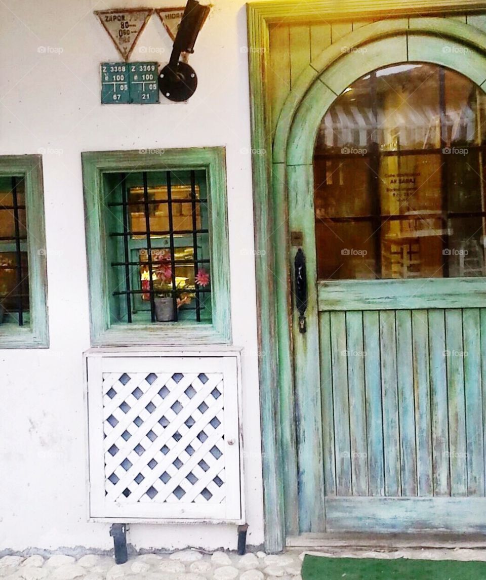 Entrance to a sweets shop in Sarajevo  
