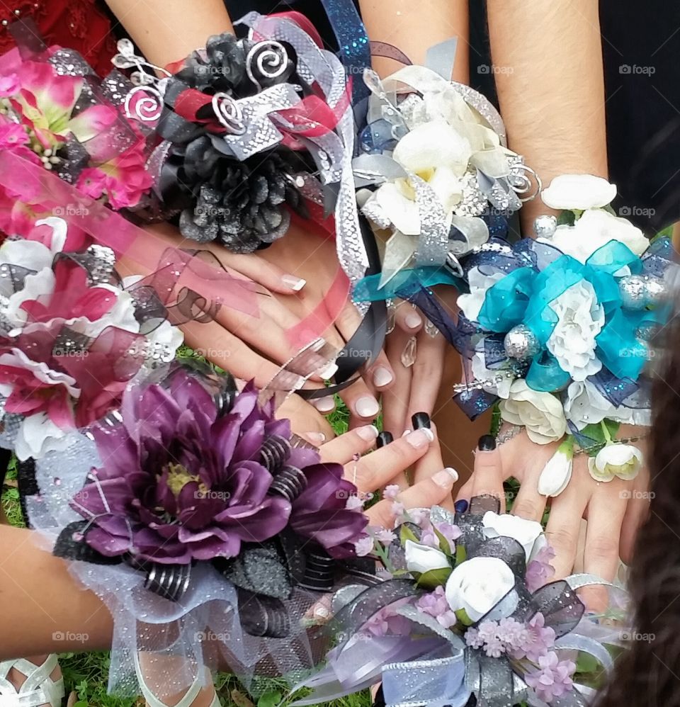 Homecoming flowers / wrist corsages
