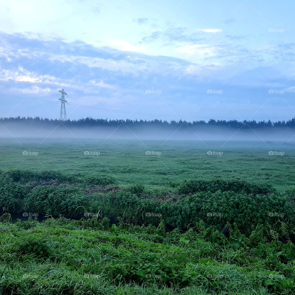 A wave is missing over the land