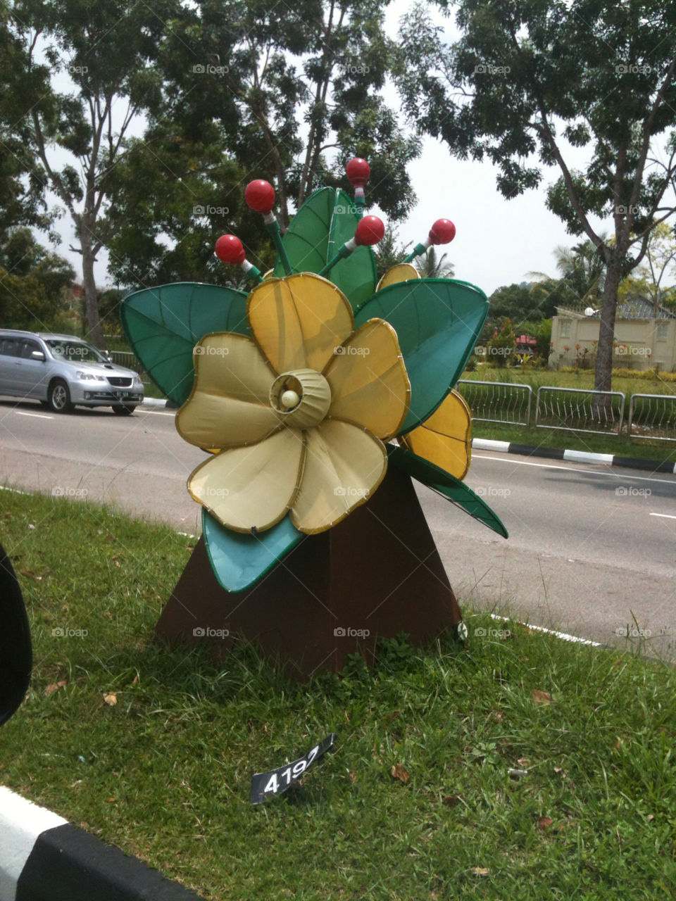 Replica of Simpur flower, the national flower of Negara Brunei Darussalam