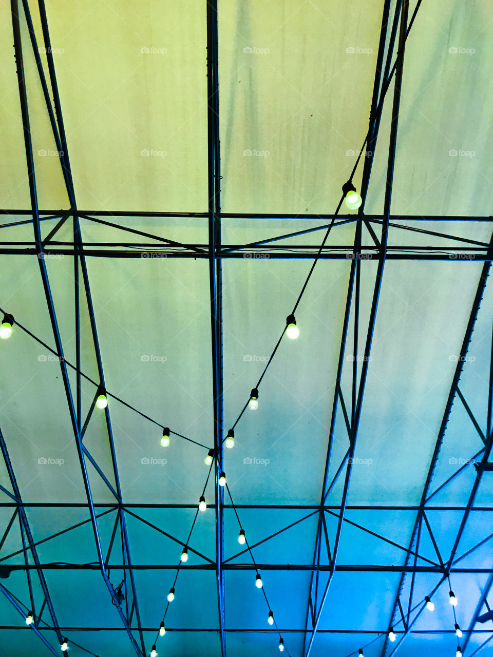 Ceiling with lights