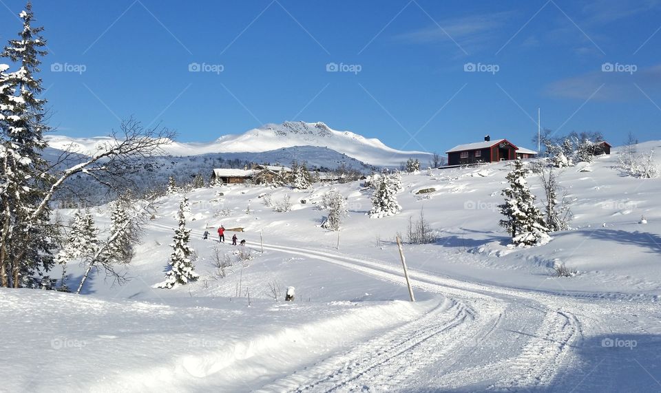 Winter in Tempelseter, Norway