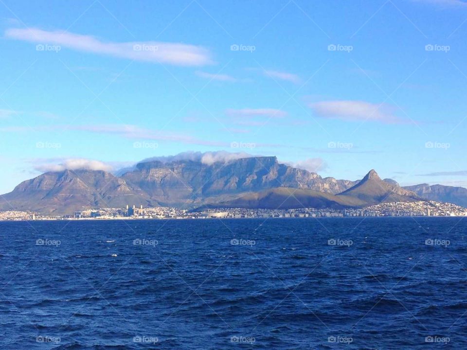 Cape Town's view from Robben Island