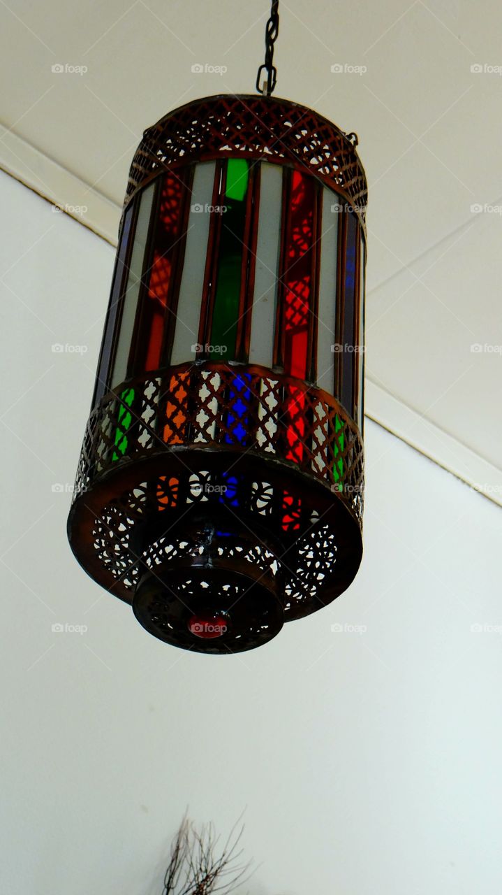 coloured lamp