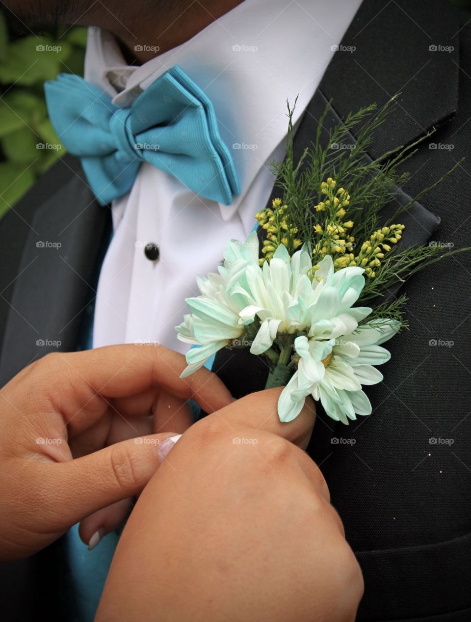 Boutonniere fresh flowers