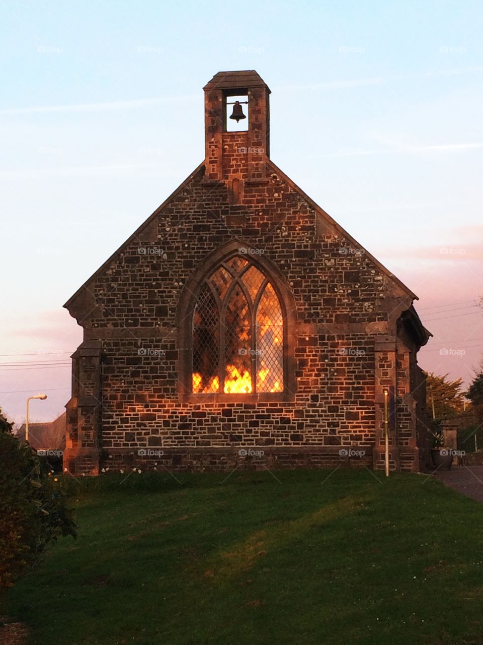 Sunset in the glass - North Devon kissed by sun light 