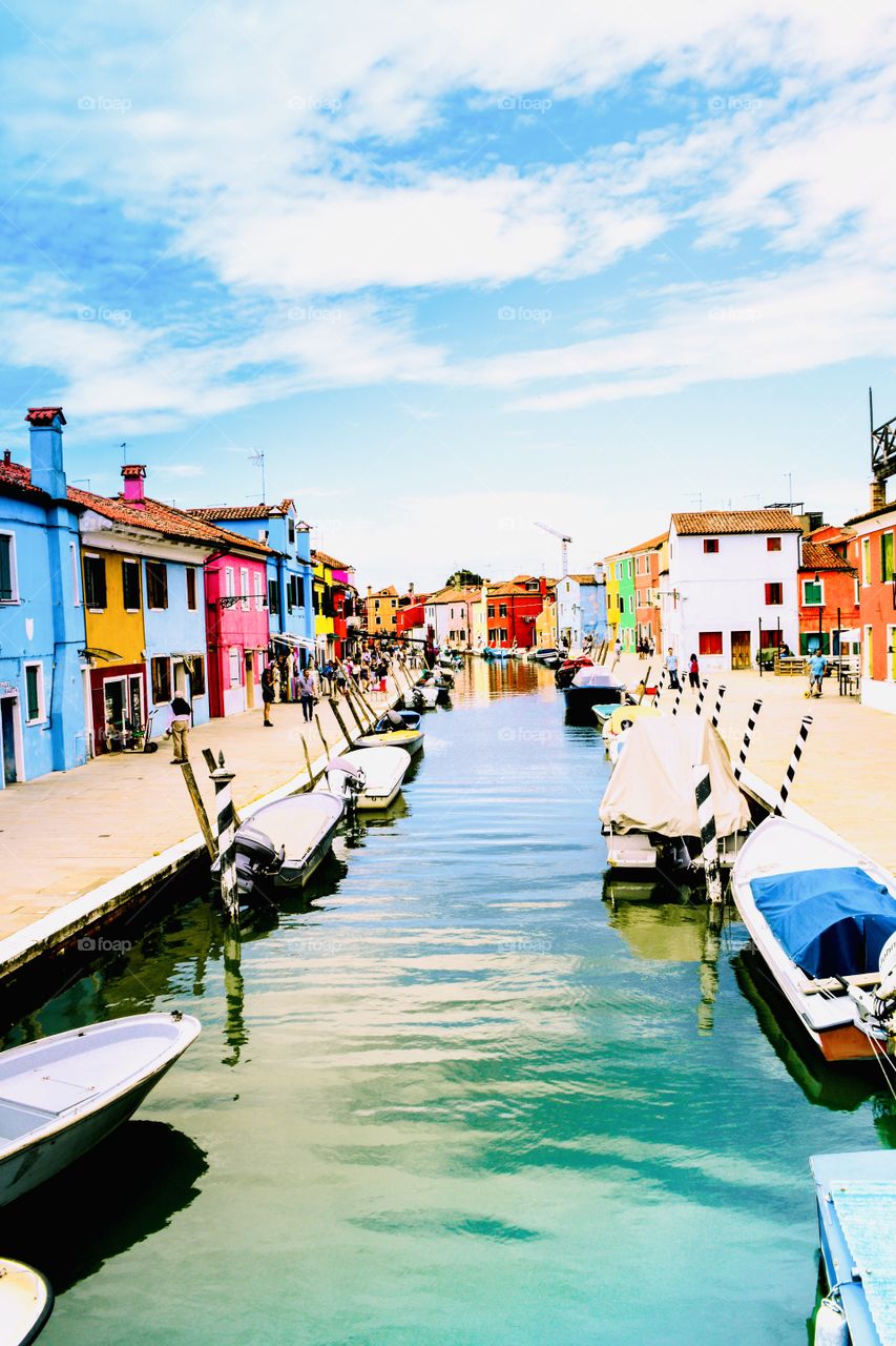 Venedig - Burano - colourful - italy 