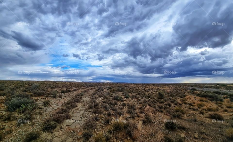 cloud formation in the dry karoo. South Africa.