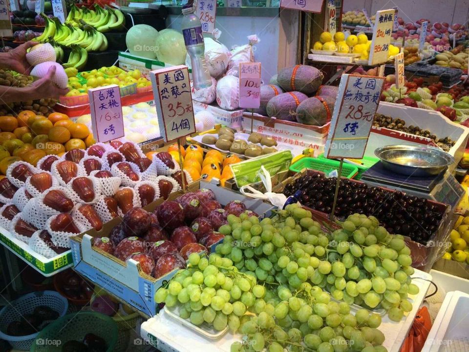 fresh fruit at fresh market
