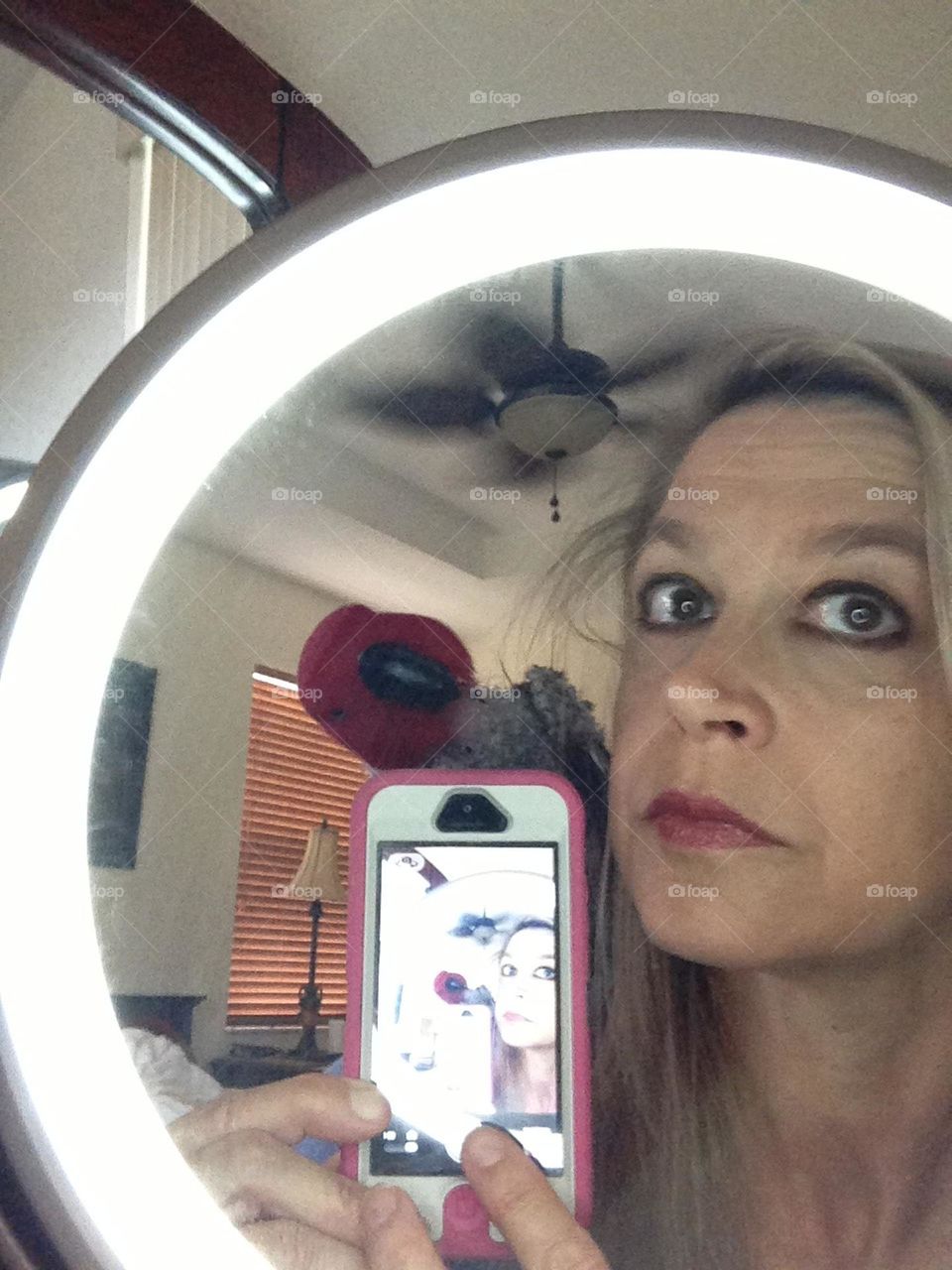 FOAP image in a mirror.