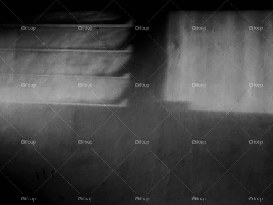 From behind the window, when the sun began to sink