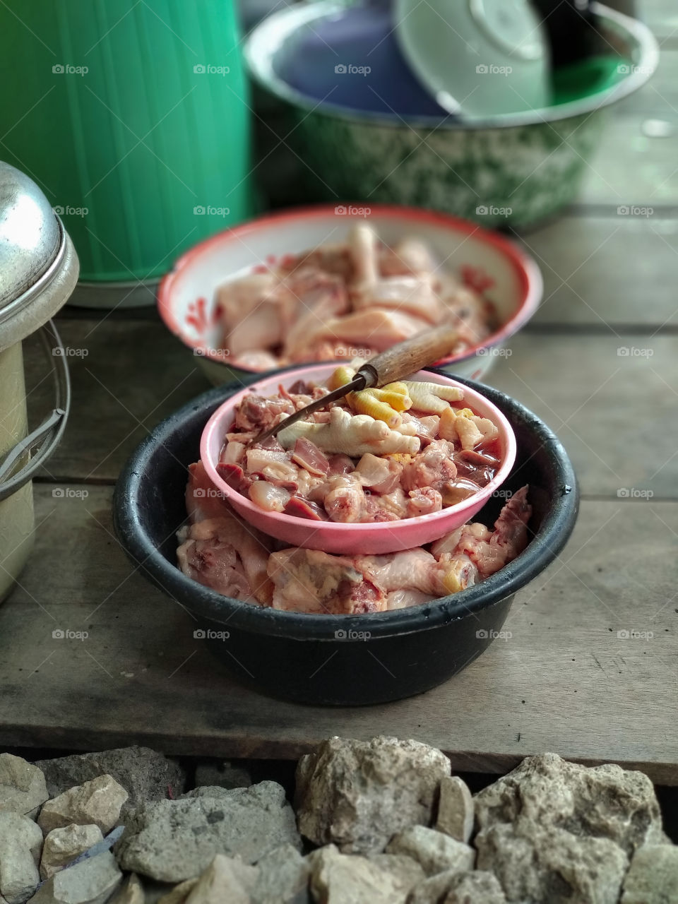 still raw material, ready to be processed