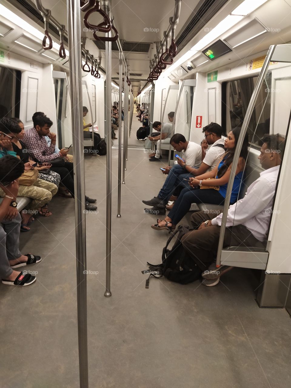 Delhi Metro Inside Photo