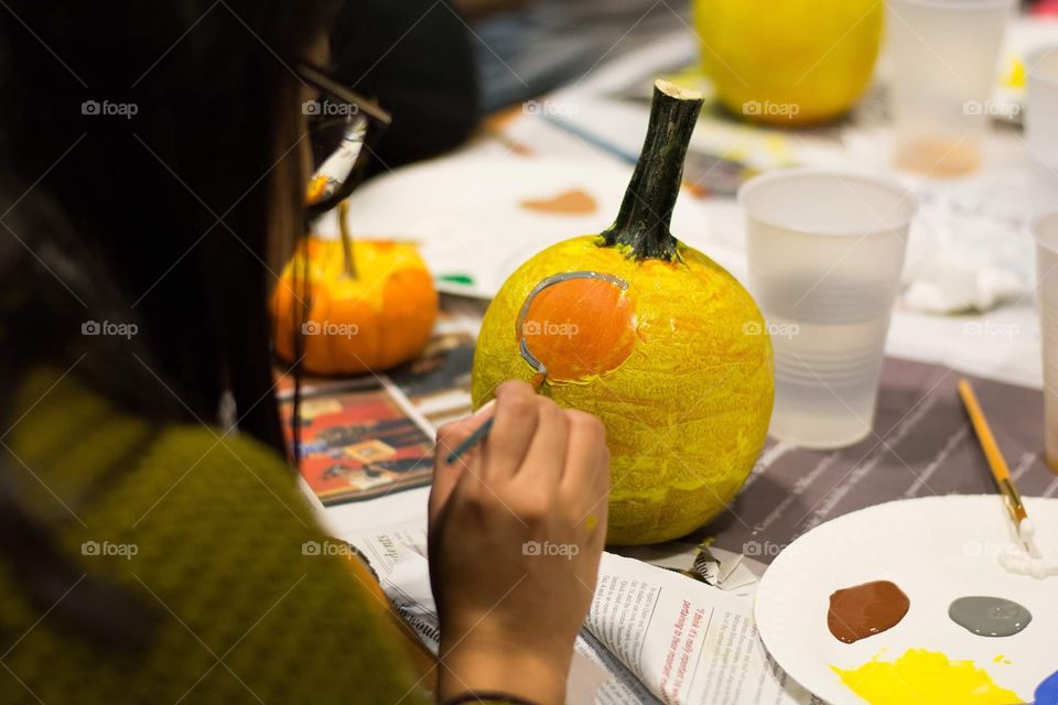 Pumpkin painting  for Halloween