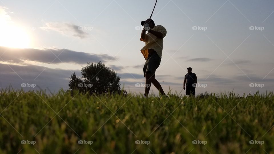 Grass, Leisure, Sunset, Golf, Recreation