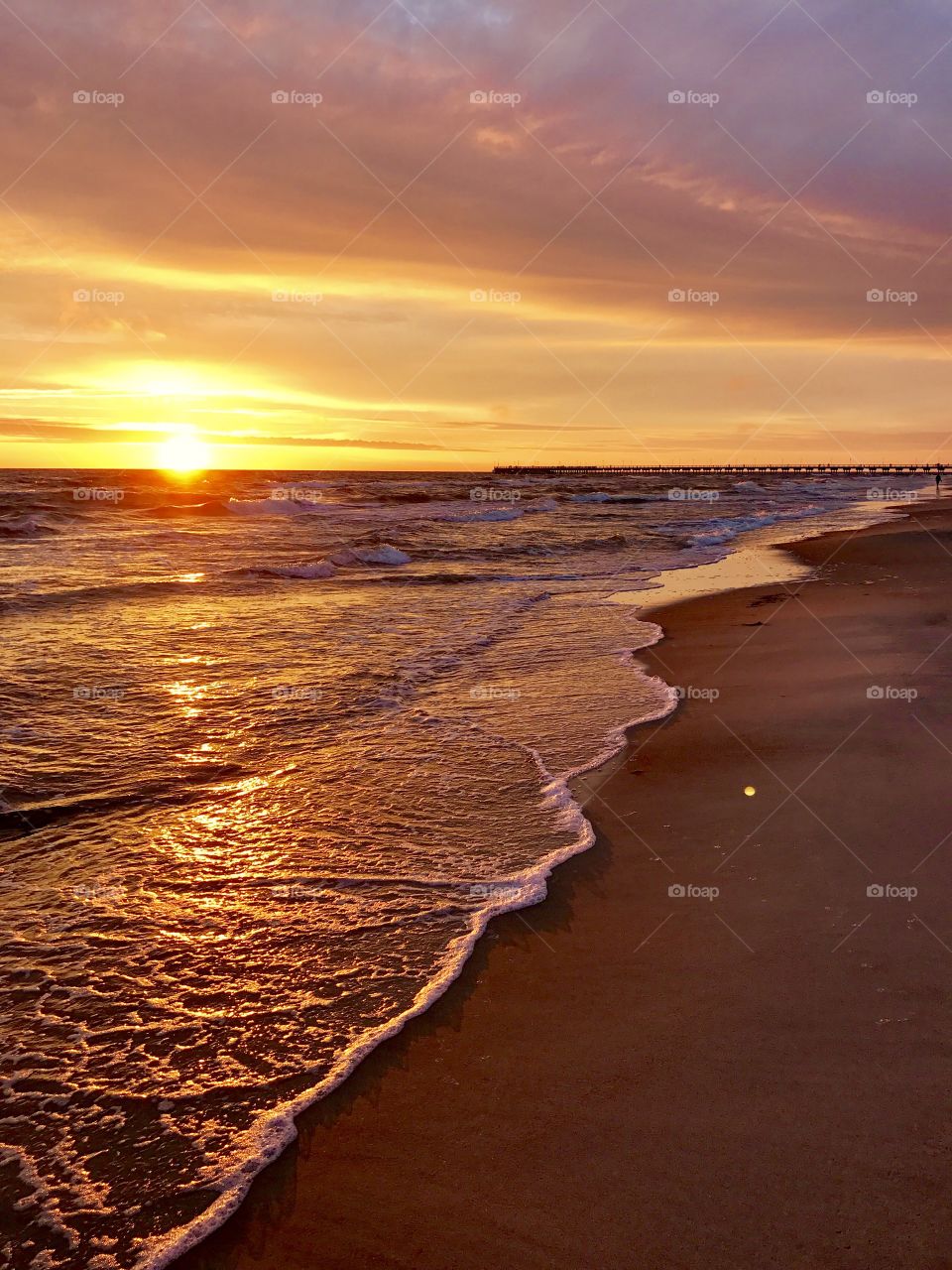 Beach and sunset 