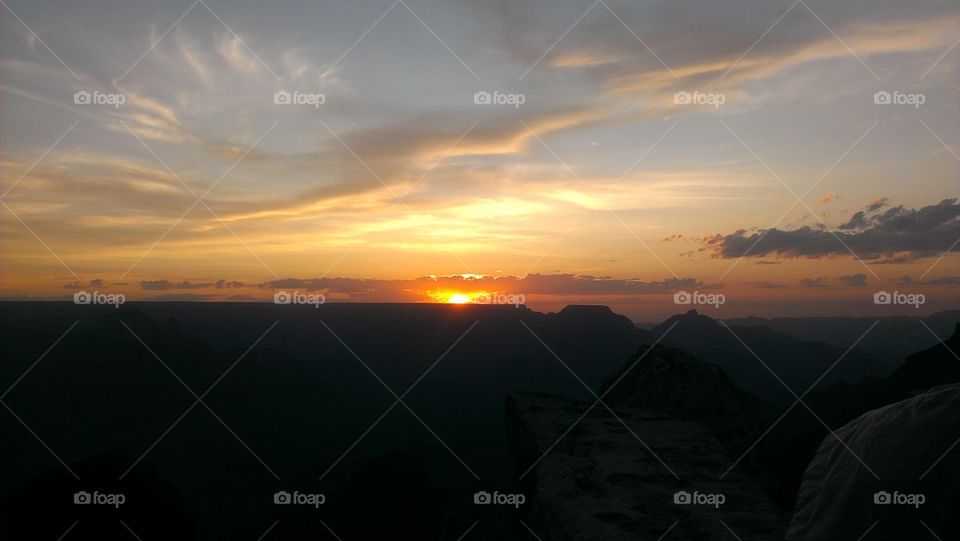 sunrise at grand canyon 