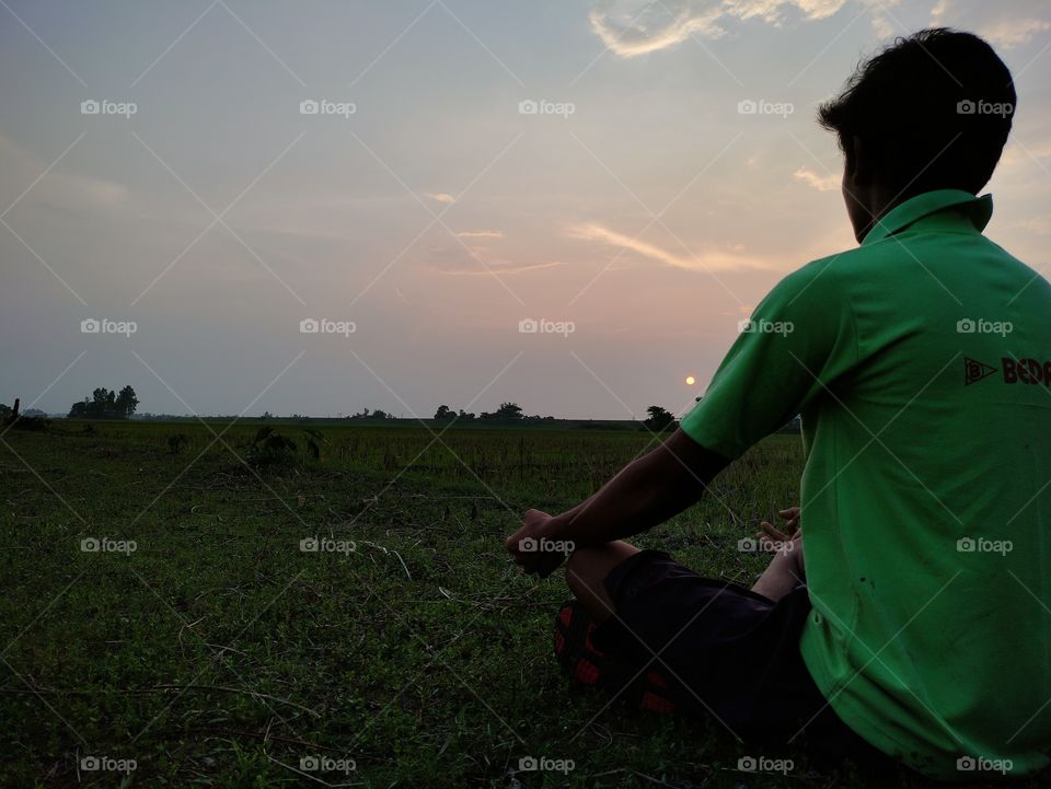 Are you a meditation person?!! I have captured my brother doing meditation at my backyard. The view is calm and soothing.