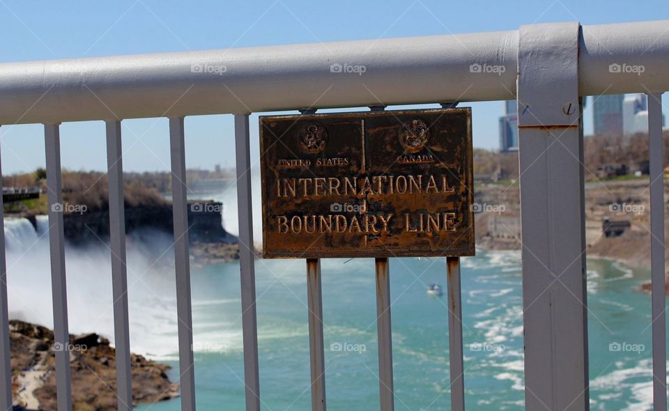 International Boarder Line between United States and Canada 