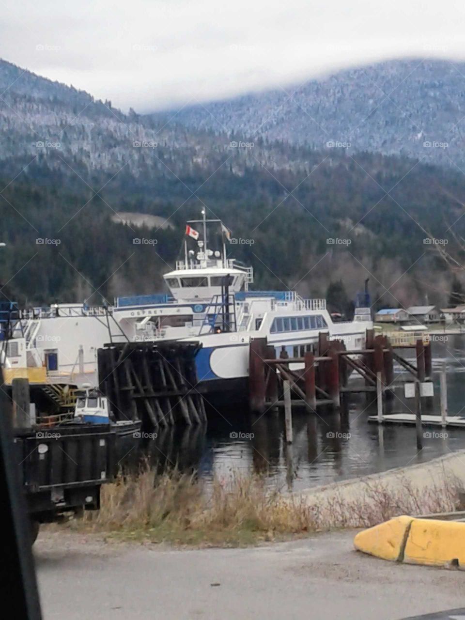 side view of the vehicle ferry