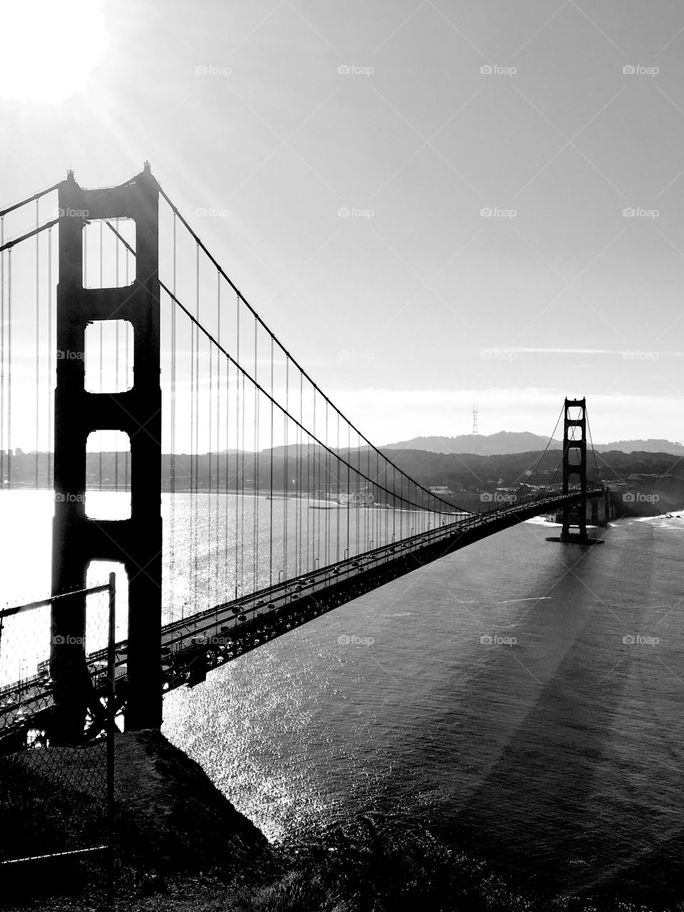 Golden Gate Bridge in San Fransisco, CA. Taken from Marin Headlands. 