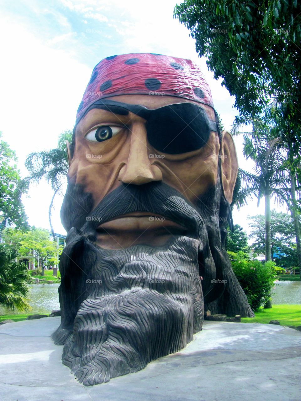Pirata en el parque