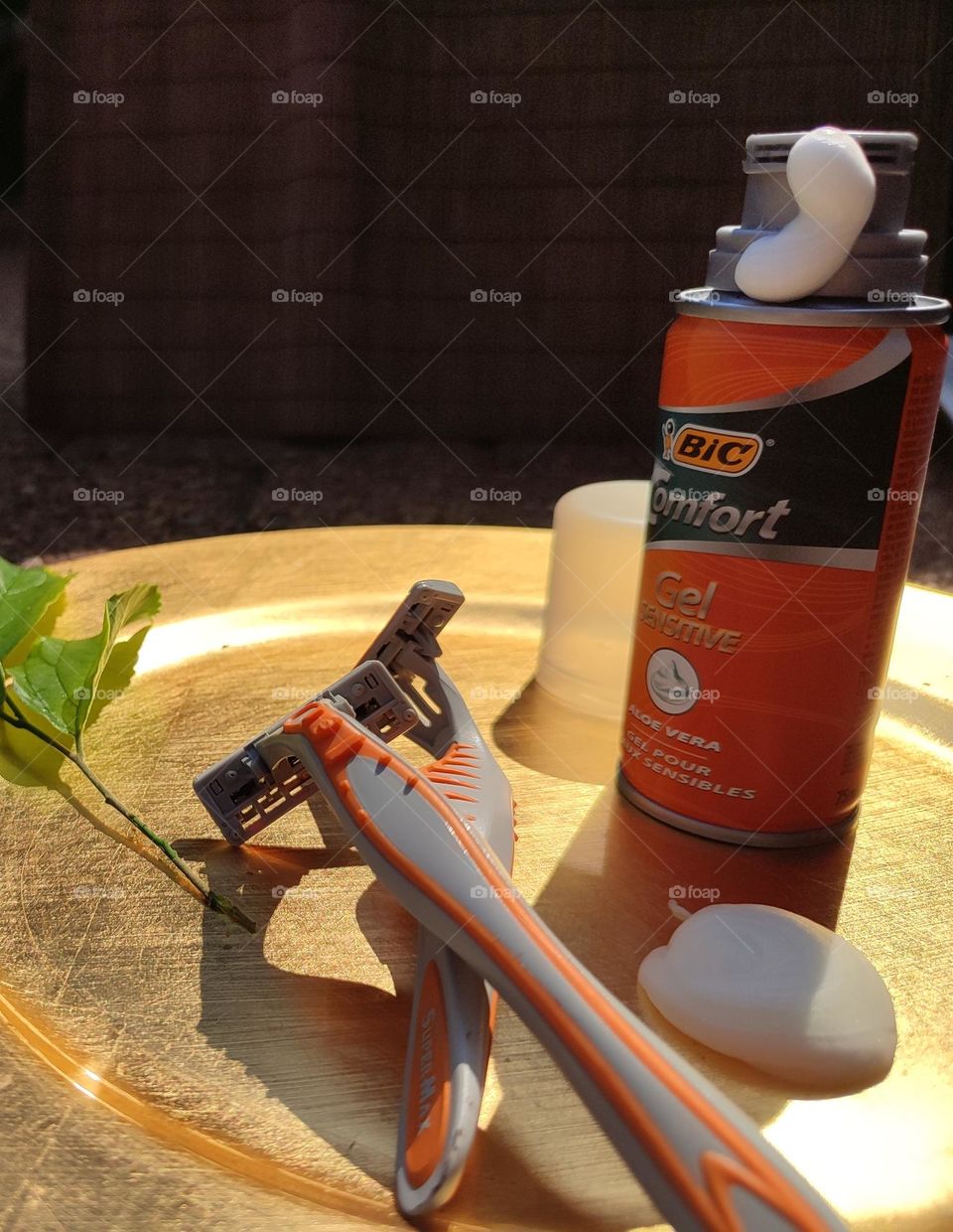 Shaving cream and razors