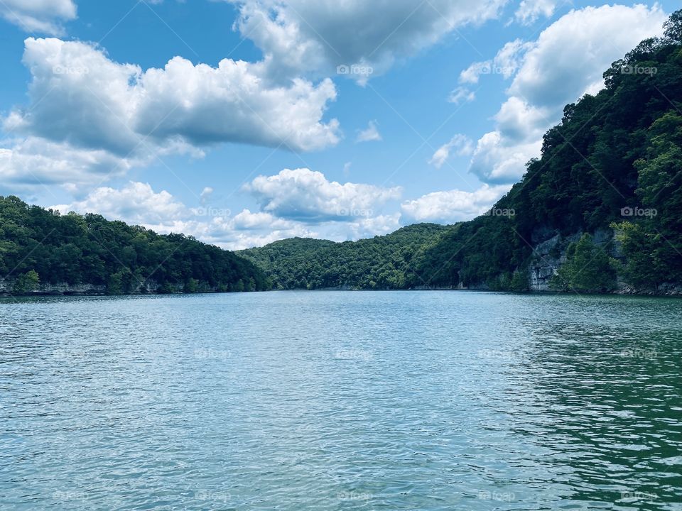 Warm, summer day out on the boat