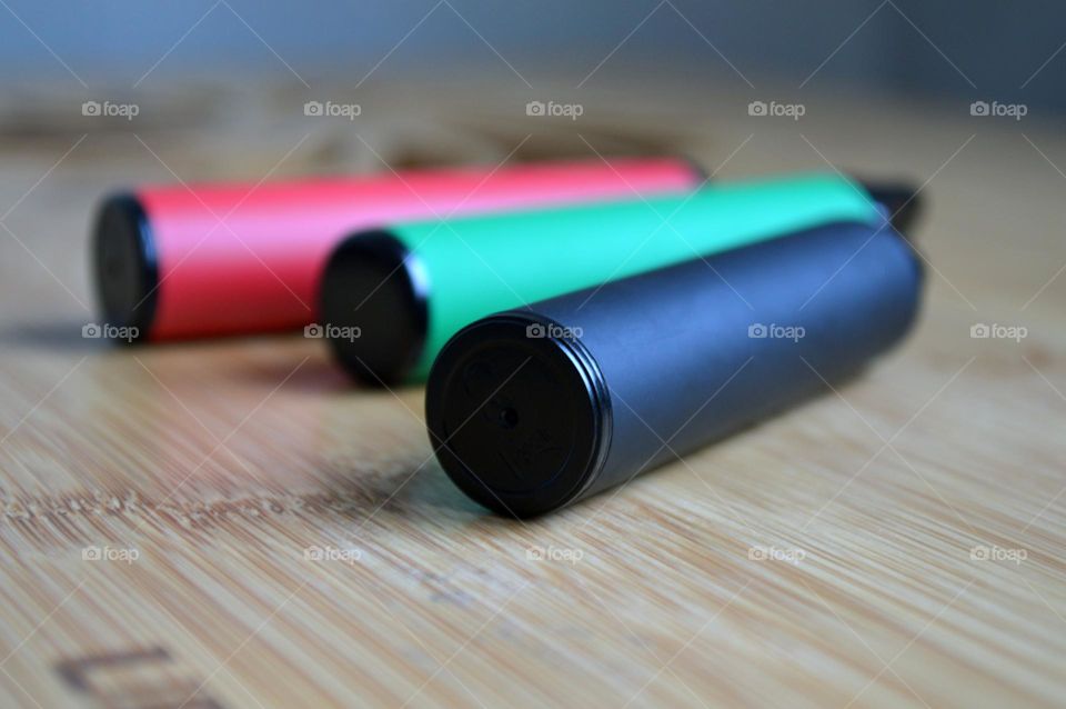 Multicolored electronic cigarettes for smoking