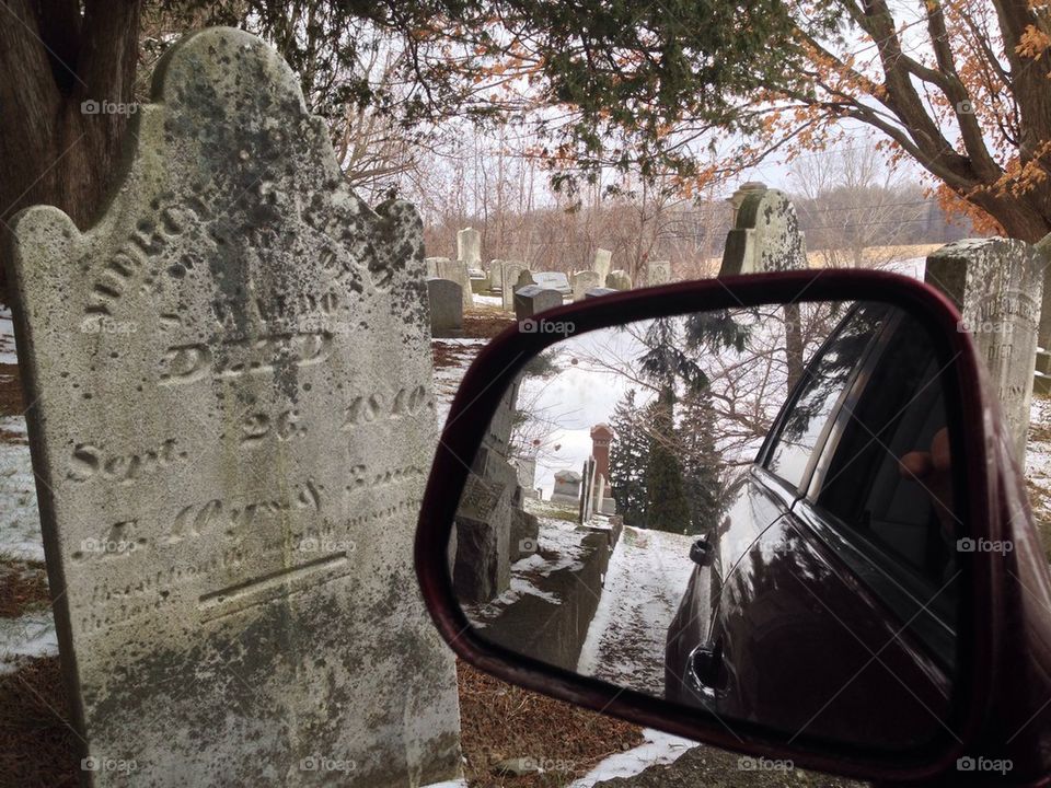 Cemetery reflection