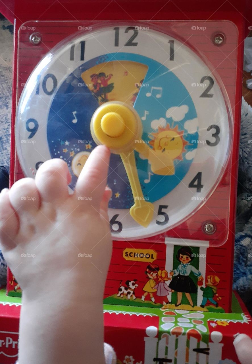 Fisher Price Vintage Teaching Clock