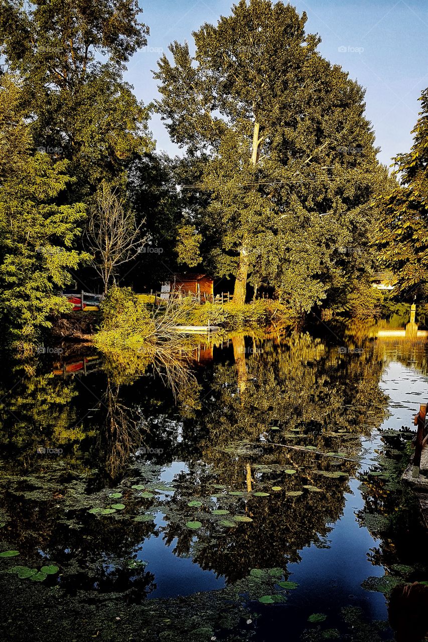 Le Dropt, a peaceful river in France at the end of my garden