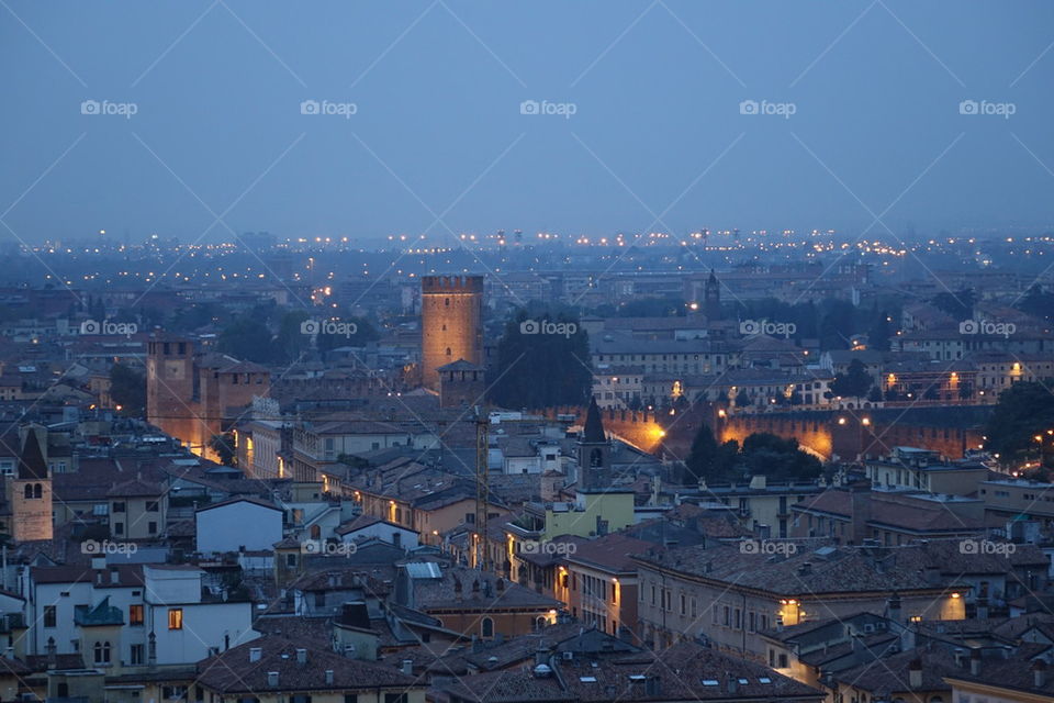Verona in the evening