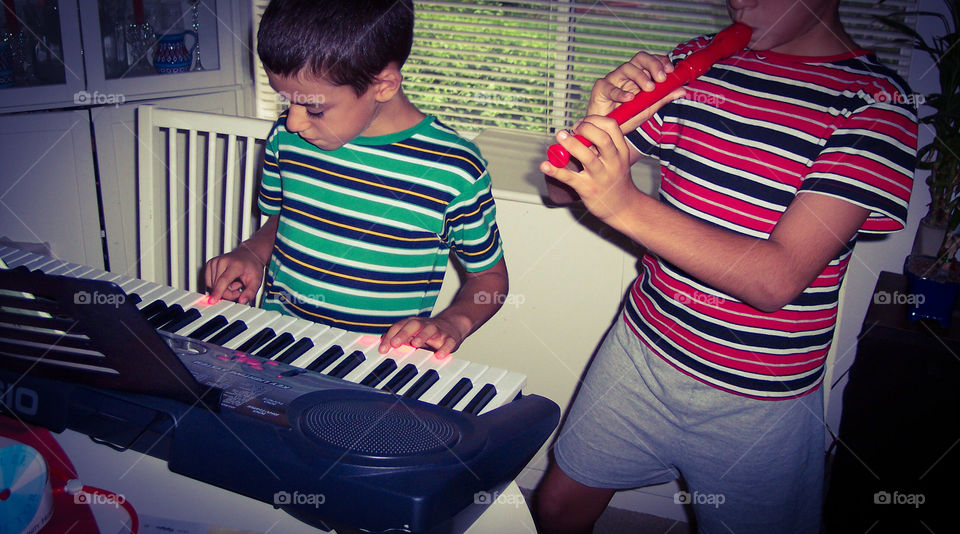 Keyboard and recorder fun