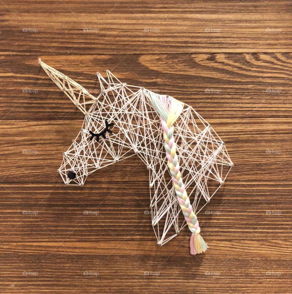Unicorn String Art