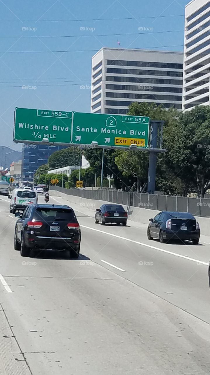 going up the 405