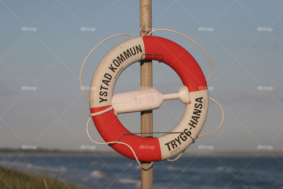 Lifebouy at the beach