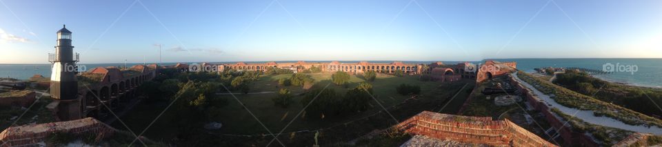 Fort at dusk