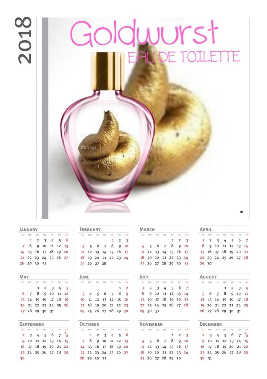 Goldwurst 2018 Kalender