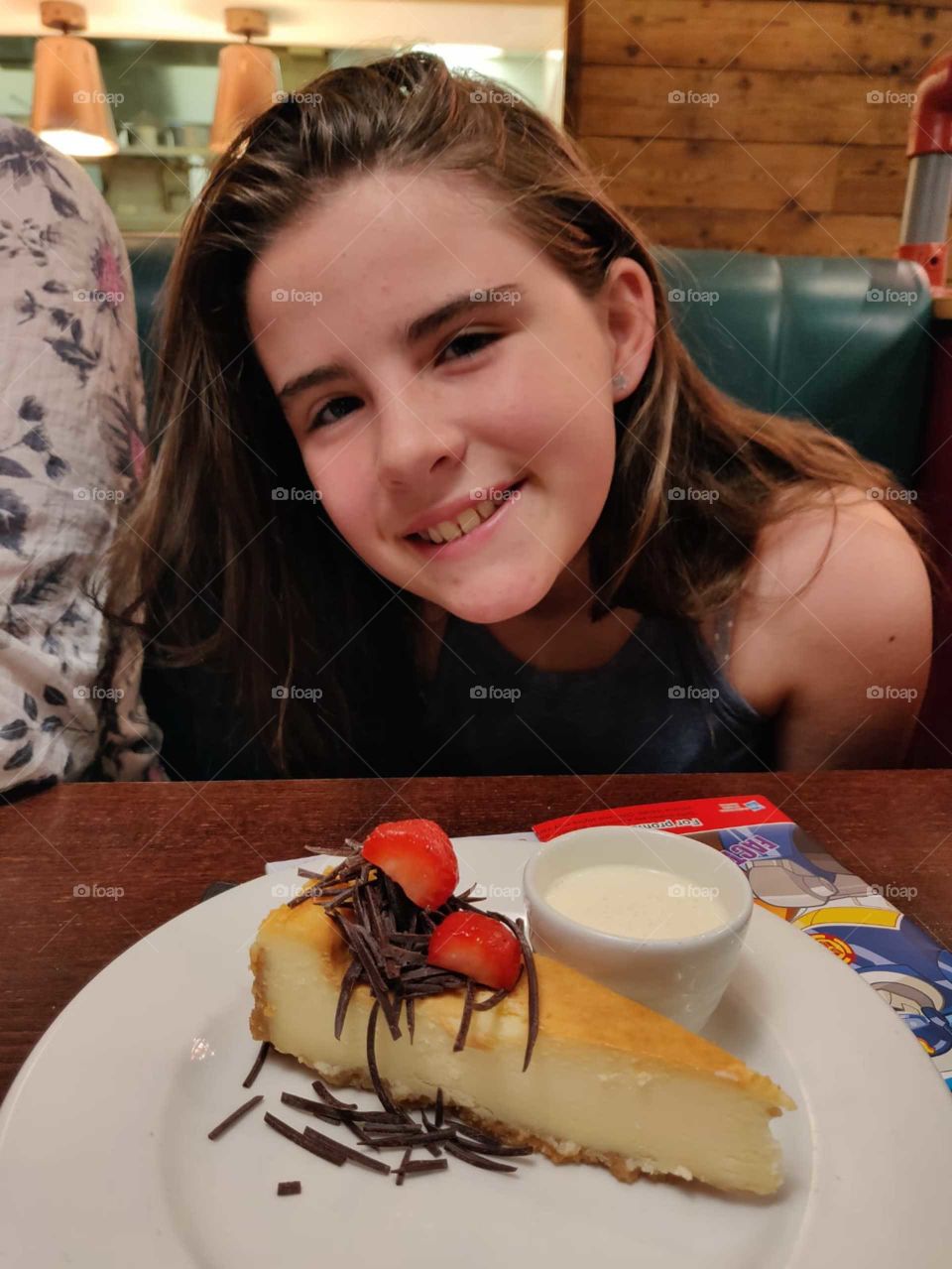 Dreamy cheese cake ready to enjoy.