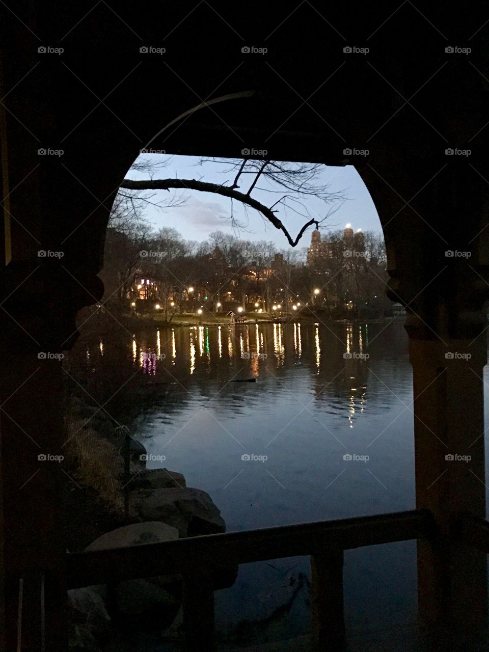 Evening reflections in Central Park, NYC 