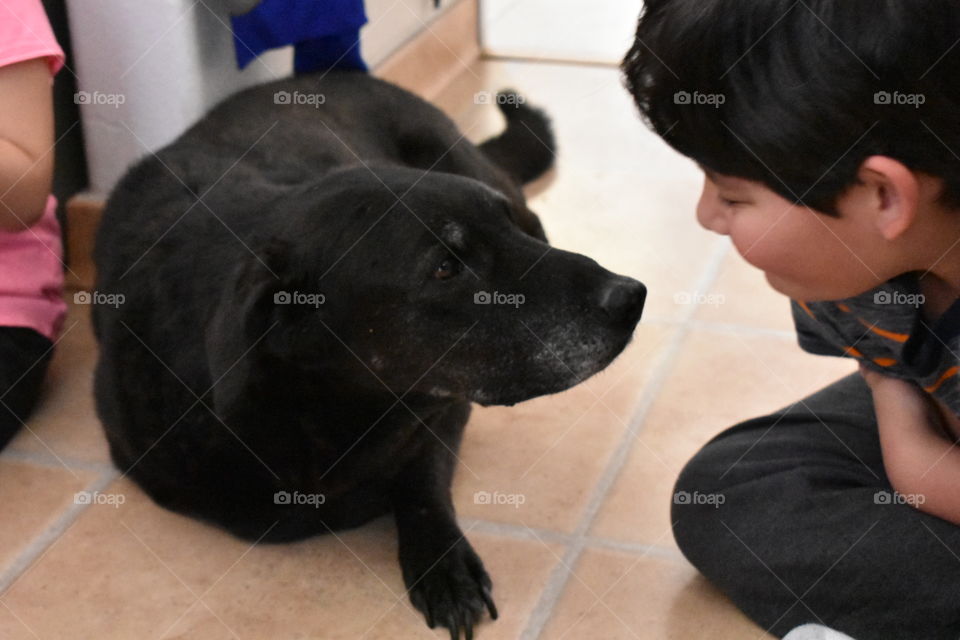 Boy and his dog