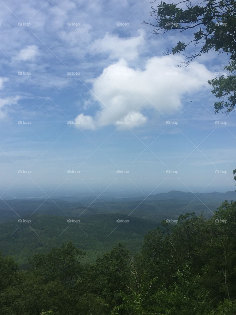 View of the North Georgia mountains
